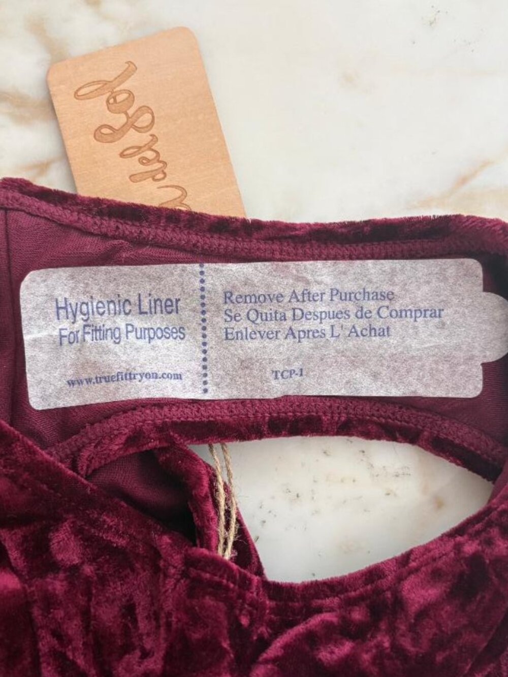 Cabana del Sol crushed velvet one-piece swimsuit - NWT - Picture 4 of 5